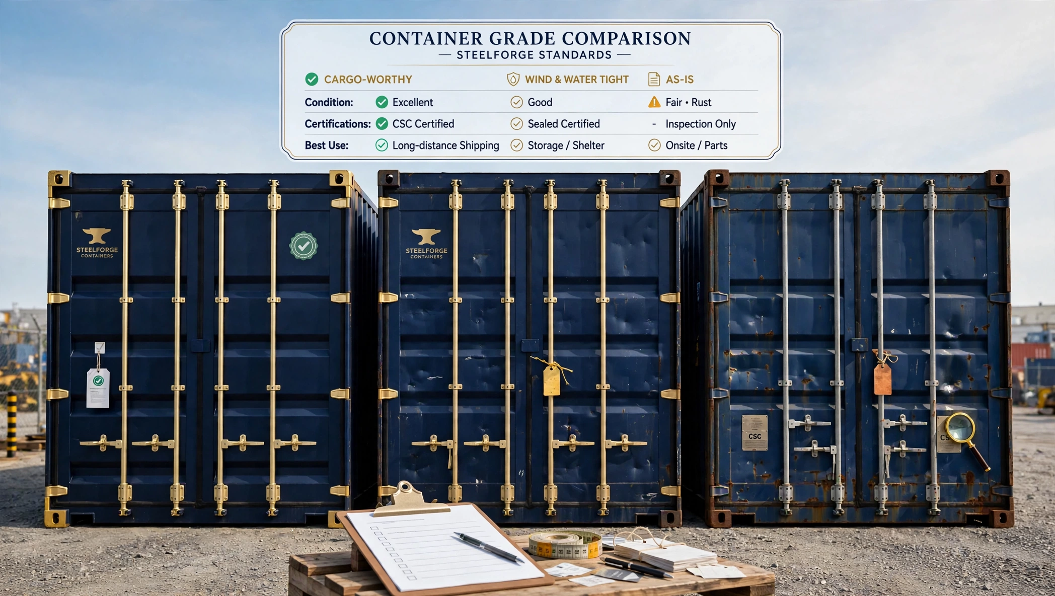What "cargo-worthy" actually means: a plain-English guide to shipping container grades