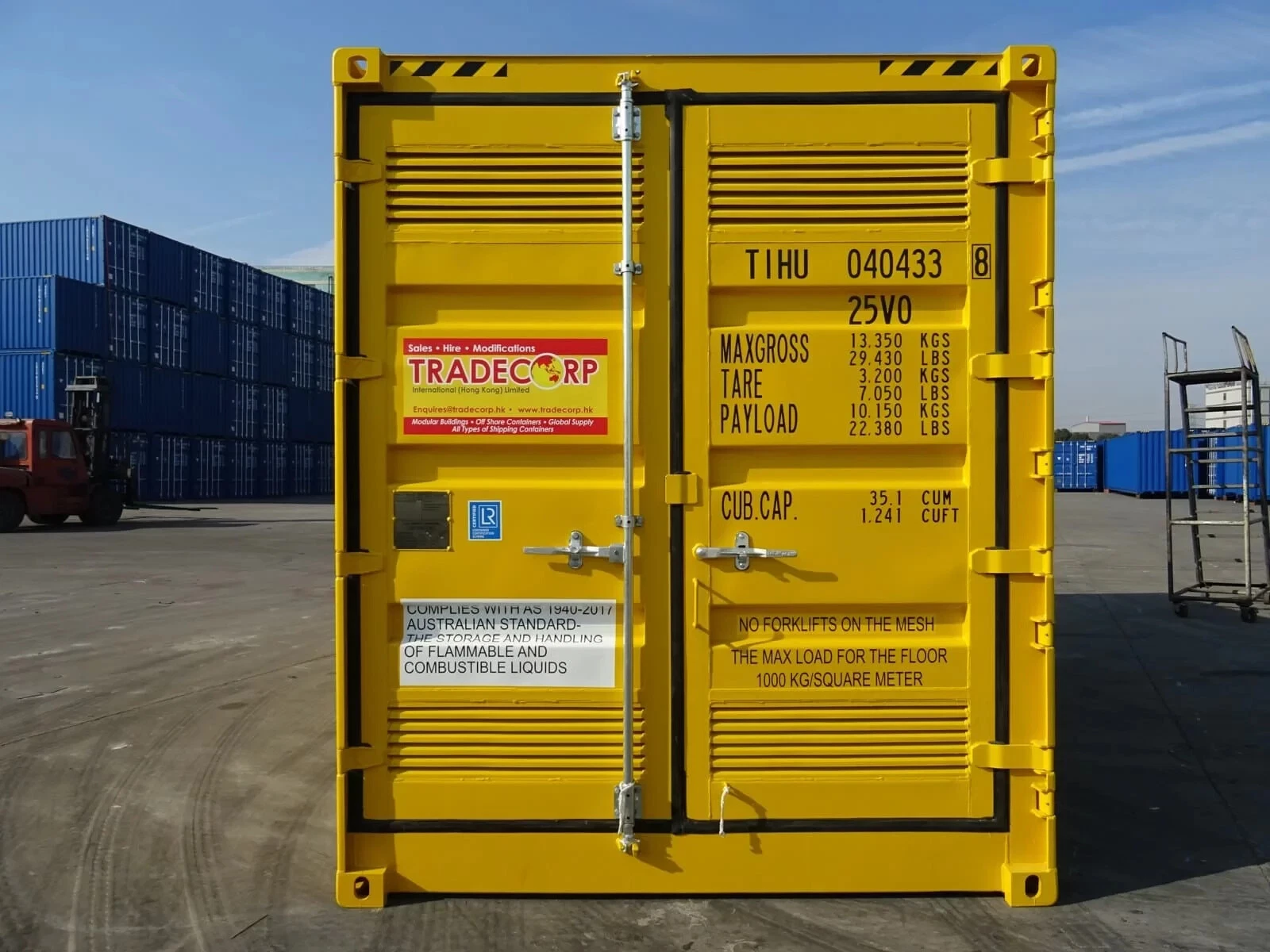 20ft dangerous goods shipping container — view 2