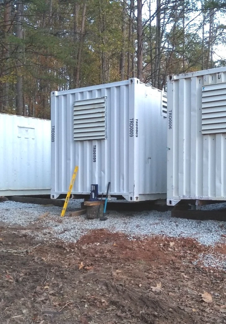 40 ft Container Shop – Climate Controlled Office + Inventory Storage / Racking — view 2