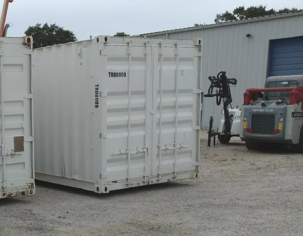 40 ft Container Shop – Climate Controlled Office + Inventory Storage / Racking — view 11