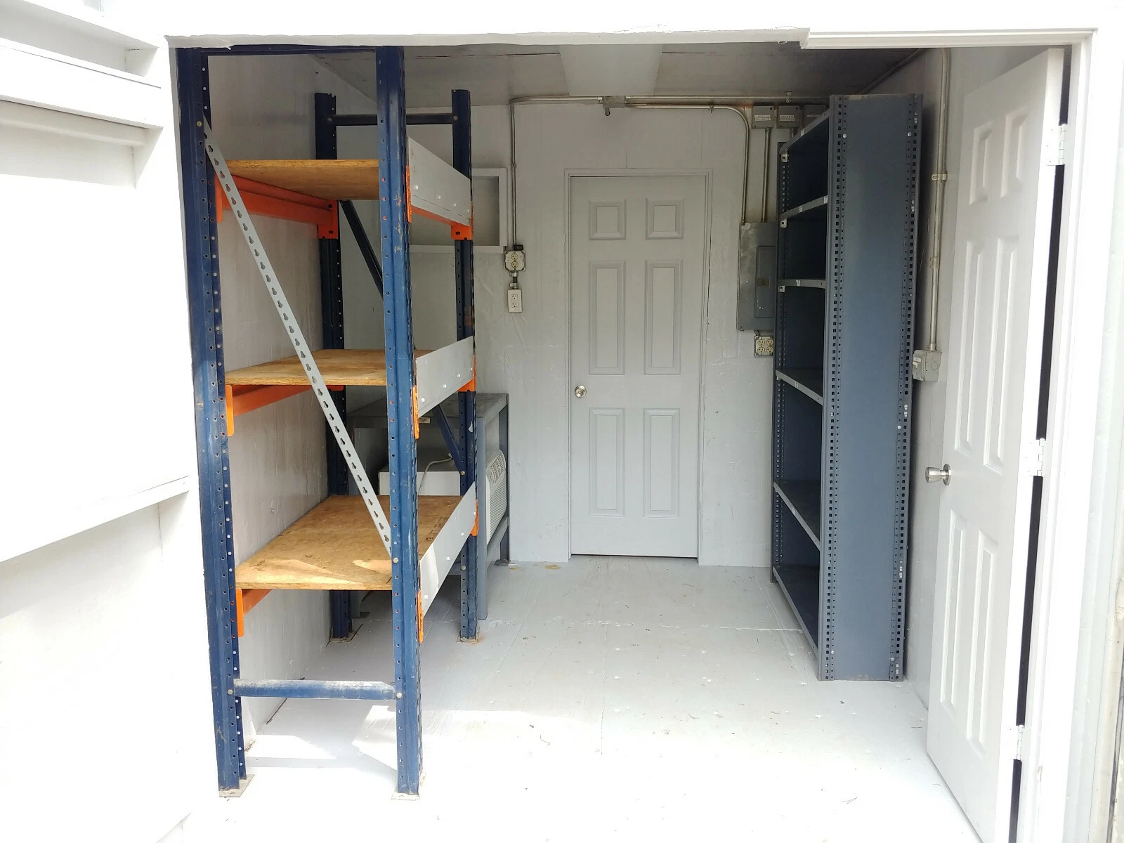 40 ft Container Shop – Climate Controlled Office + Inventory Storage / Racking — view 3