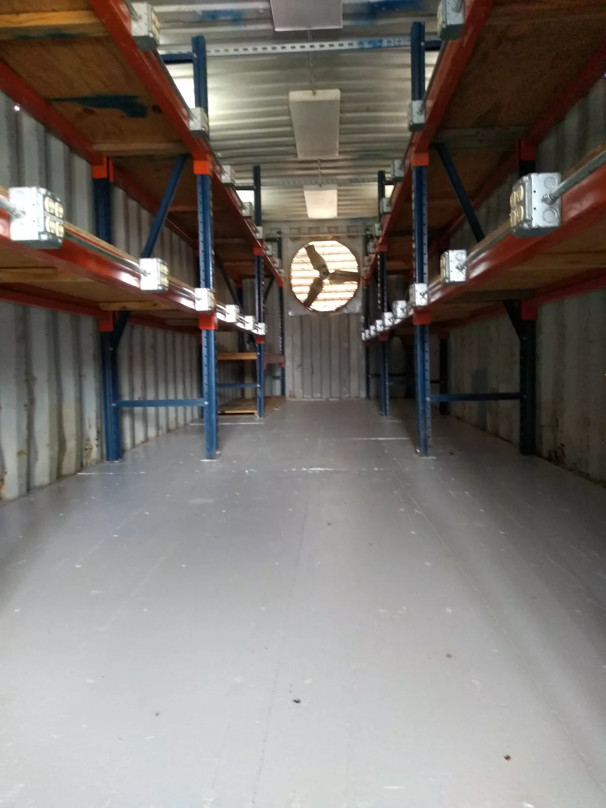 40 ft Container Shop – Climate Controlled Office + Inventory Storage / Racking — view 6