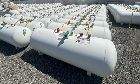 250 Gallon Horizontal Above Ground Propane Tank