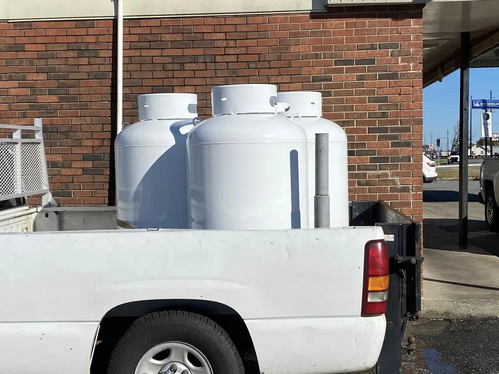 250 Gallon Vertical Above Ground Propane Tank