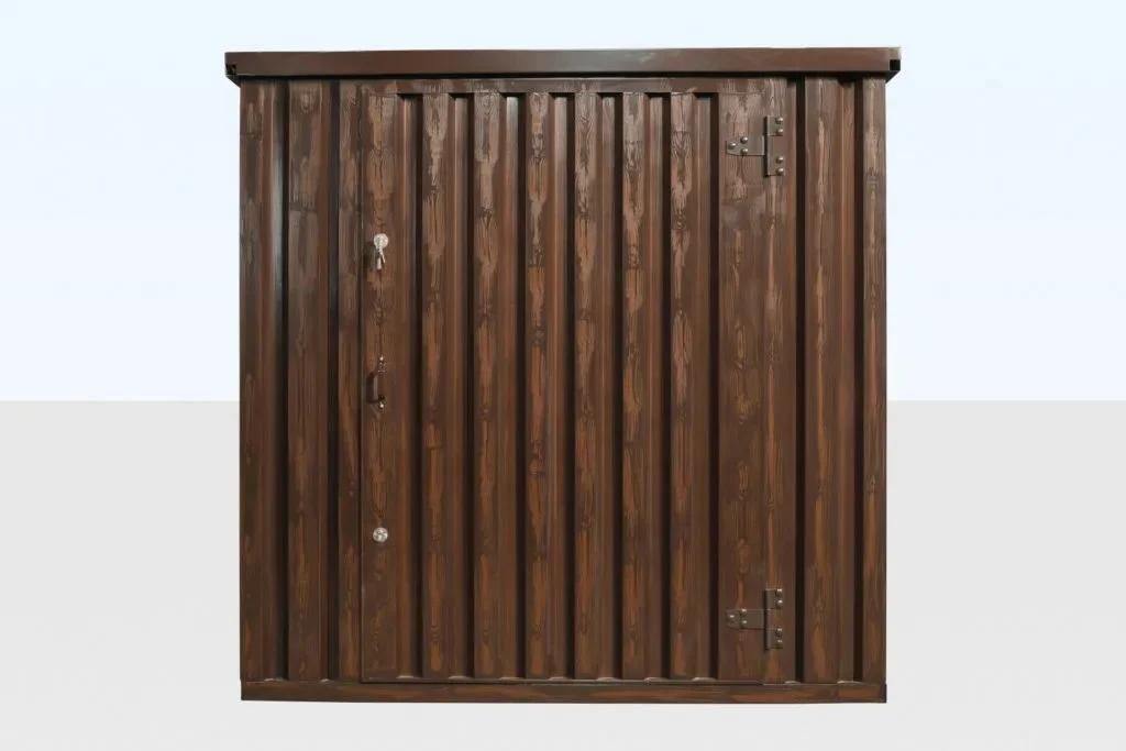 Wood-Effect Flat Packed Storage Container 2M X 2.1M — view 2
